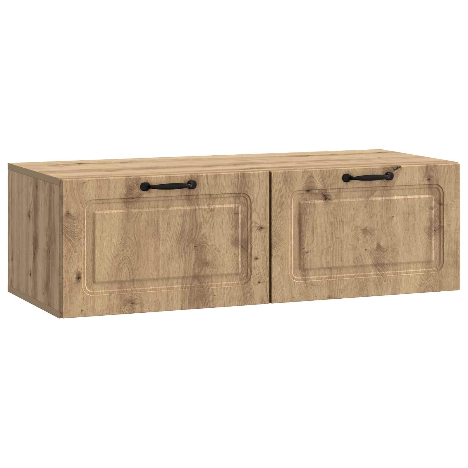 vidaXL Wandbeugel TV-kast Zwart 59,5 x 41 x 30 cm Bewerkt hout