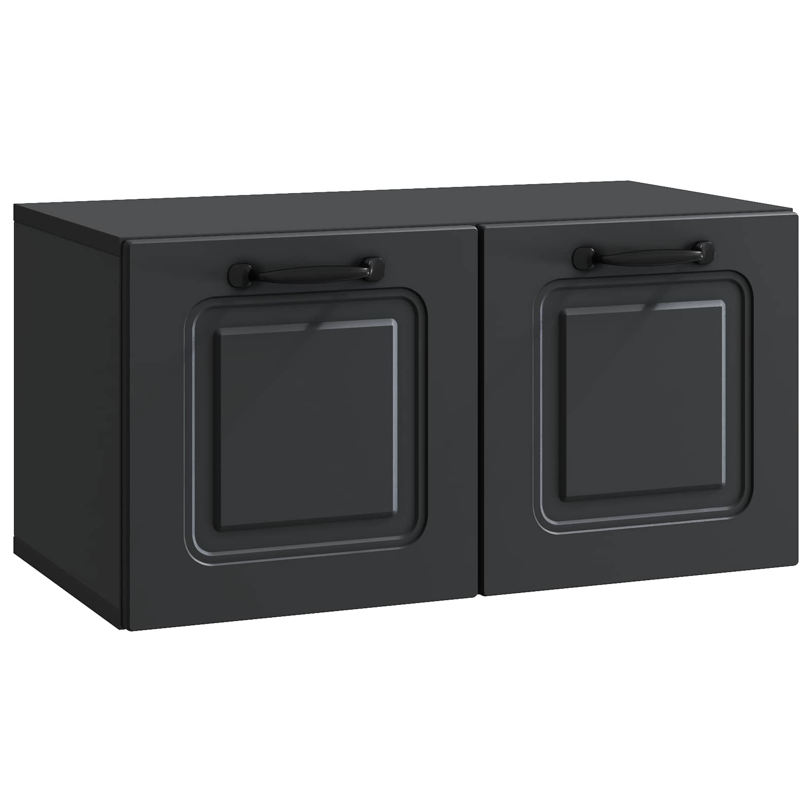 vidaXL Wandbeugel TV-kast Zwart 59,5 x 41 x 30 cm Bewerkt hout