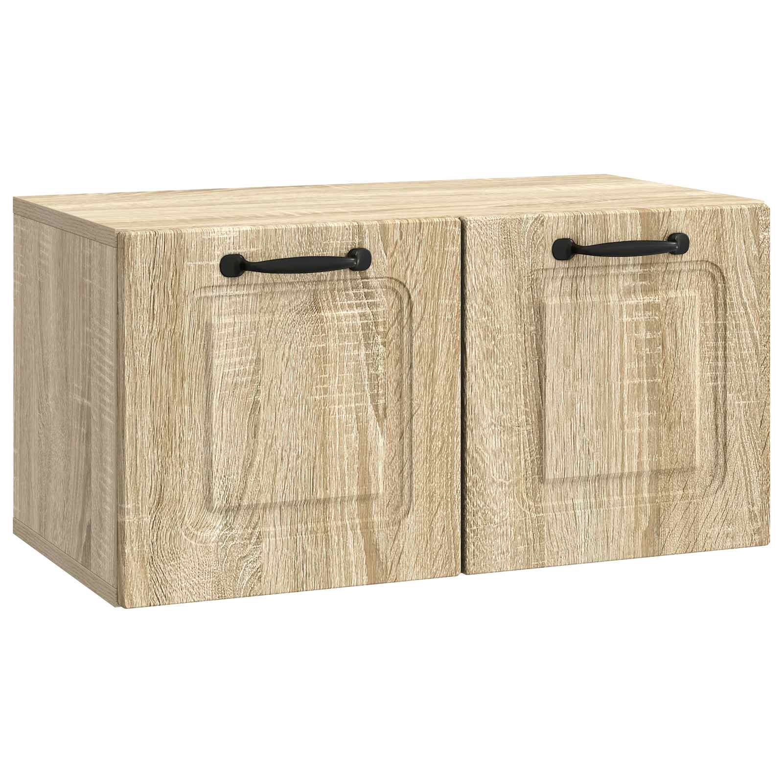 vidaXL Wandbeugel TV-kast Zwart 59,5 x 41 x 30 cm Bewerkt hout