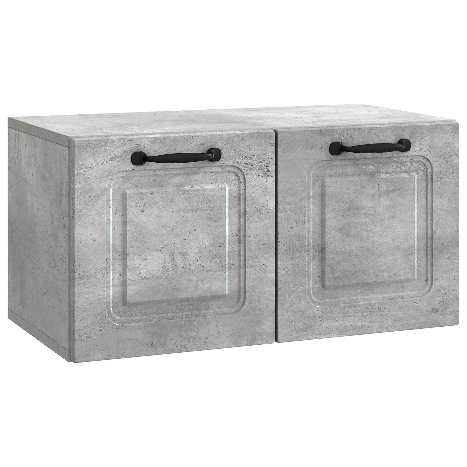 vidaXL Wandbeugel TV-kast Zwart 59,5 x 41 x 30 cm Bewerkt hout
