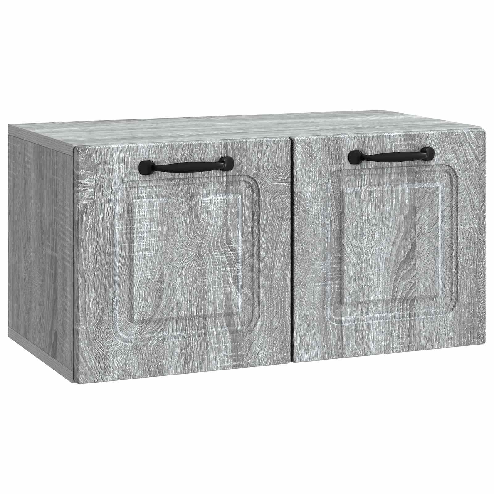 vidaXL Wandbeugel TV-kast Zwart 59,5 x 41 x 30 cm Bewerkt hout