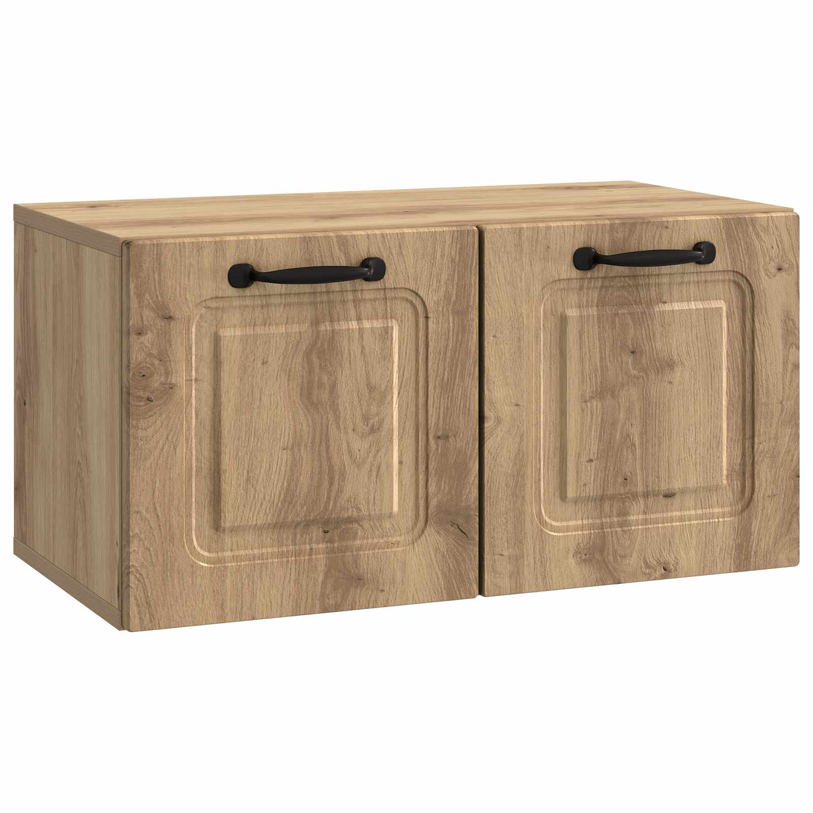 vidaXL Wandbeugel TV-kast Zwart 59,5 x 41 x 30 cm Bewerkt hout