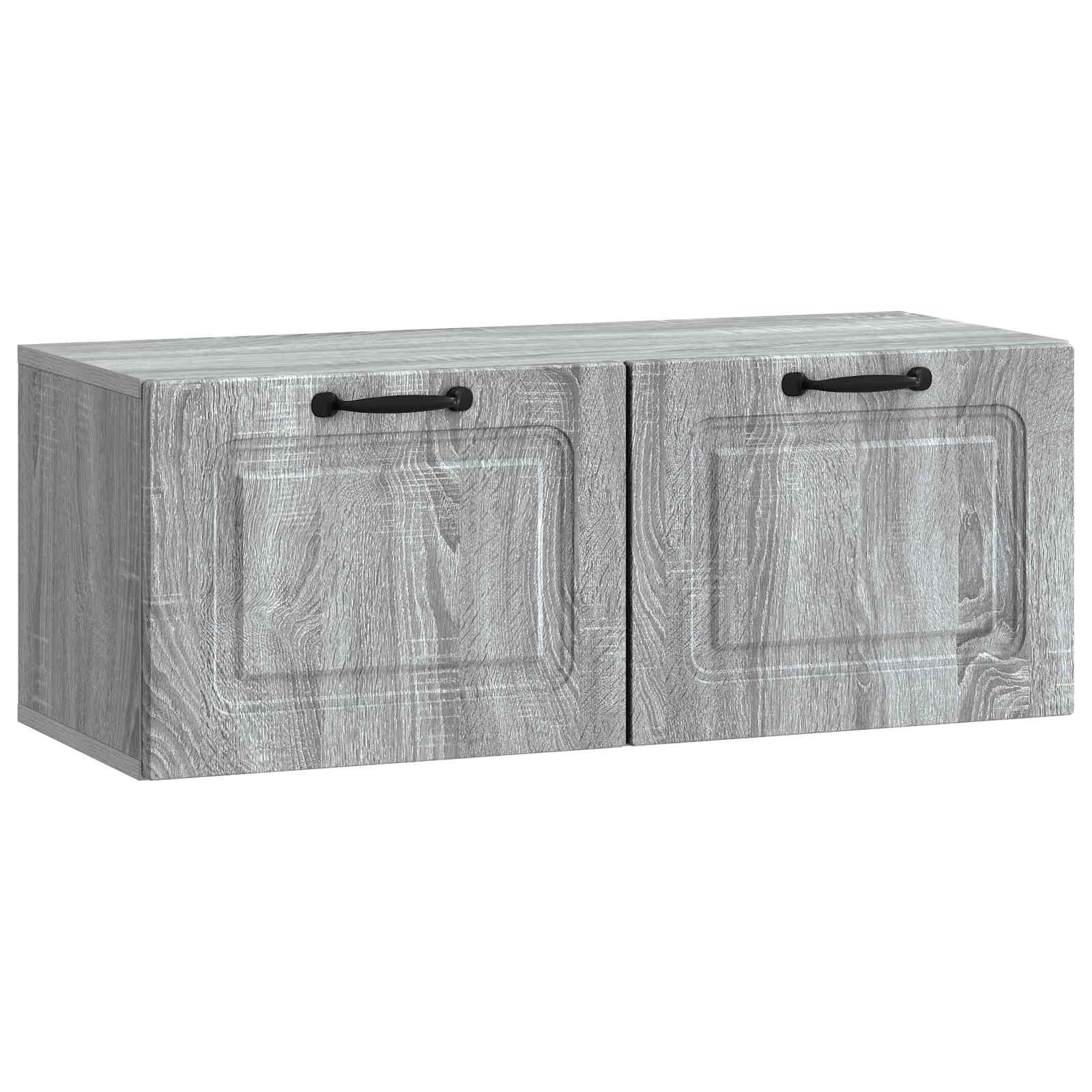 vidaXL Wandbeugel TV-kast Zwart 59,5 x 41 x 30 cm Bewerkt hout