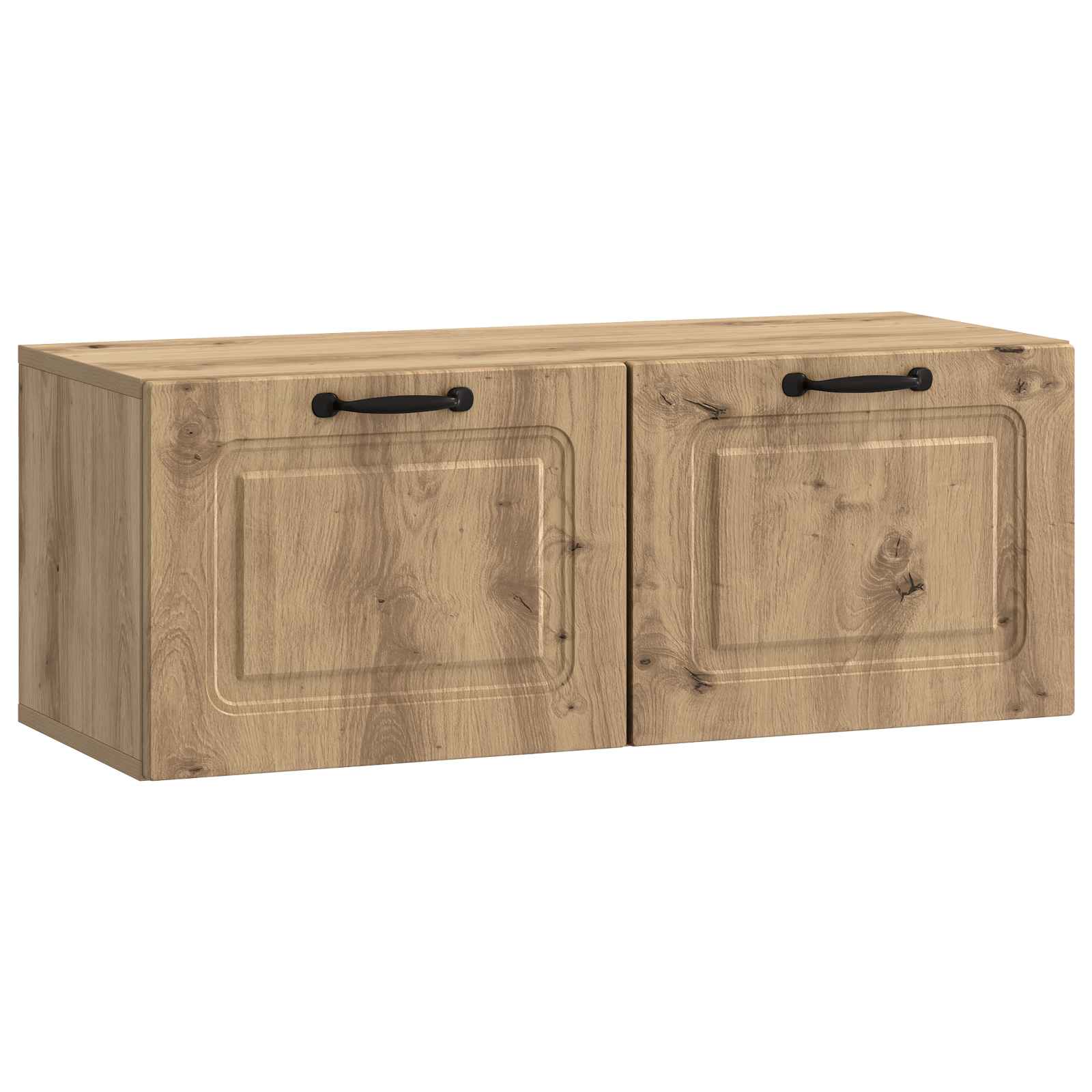 vidaXL Wandbeugel TV-kast Zwart 59,5 x 41 x 30 cm Bewerkt hout