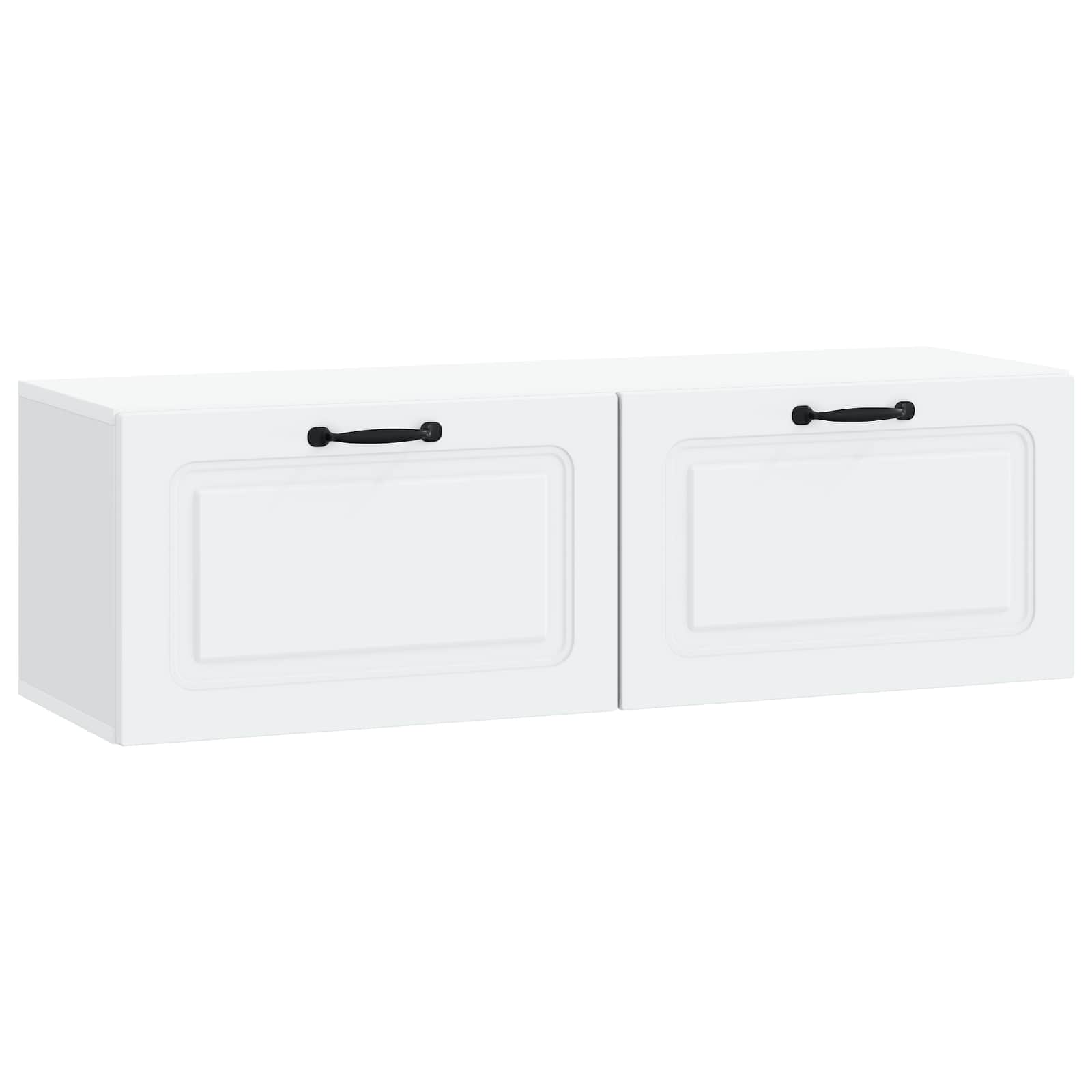 vidaXL Wandbeugel TV-kast Zwart 59,5 x 41 x 30 cm Bewerkt hout