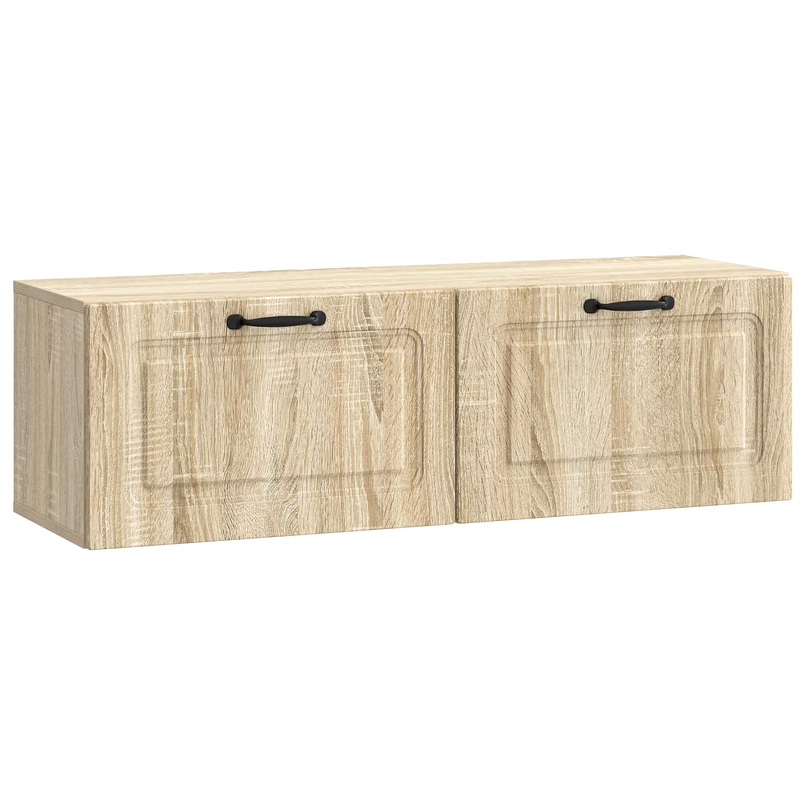 vidaXL Wandbeugel TV-kast Zwart 59,5 x 41 x 30 cm Bewerkt hout