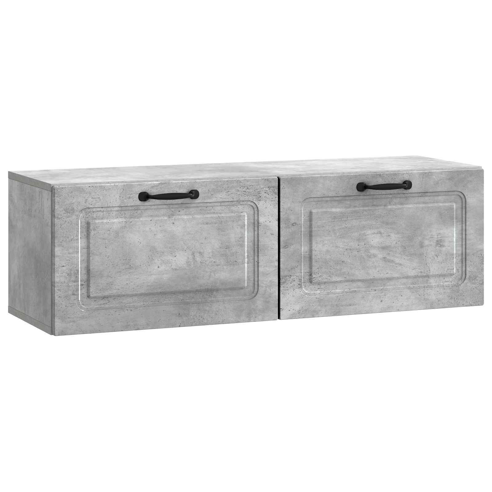 vidaXL Wandbeugel TV-kast Zwart 59,5 x 41 x 30 cm Bewerkt hout