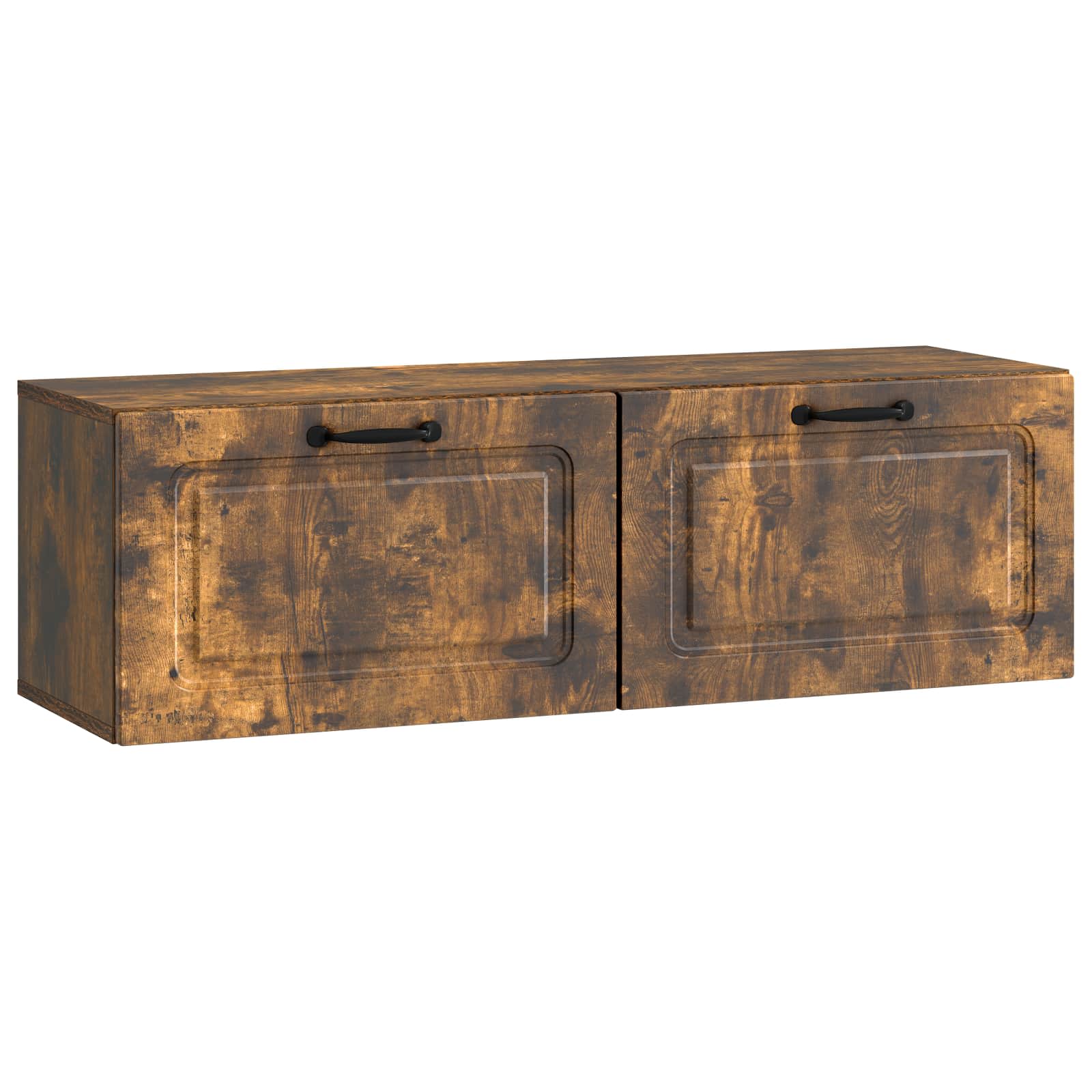 vidaXL Wandbeugel TV-kast Zwart 59,5 x 41 x 30 cm Bewerkt hout