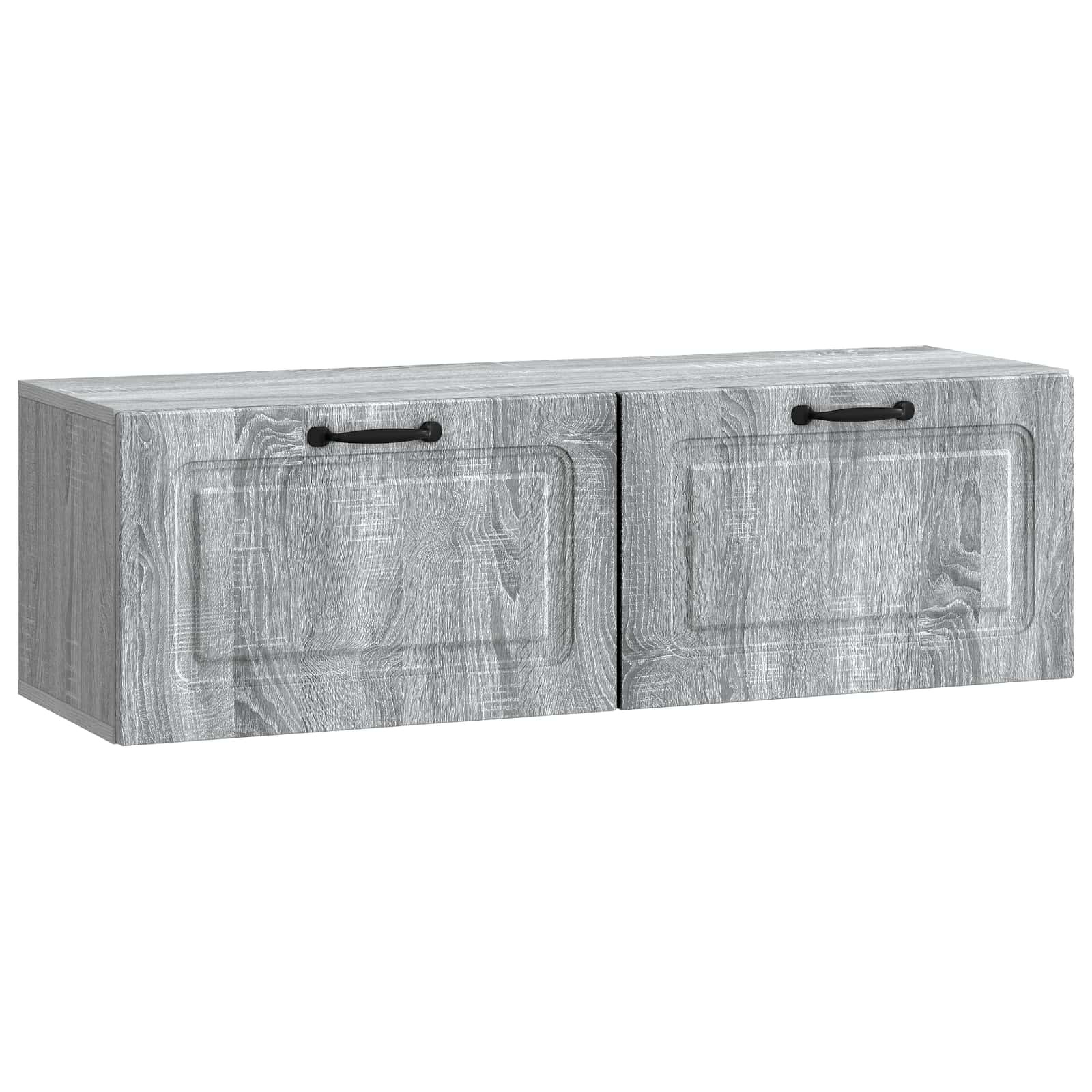 vidaXL Wandbeugel TV-kast Zwart 59,5 x 41 x 30 cm Bewerkt hout