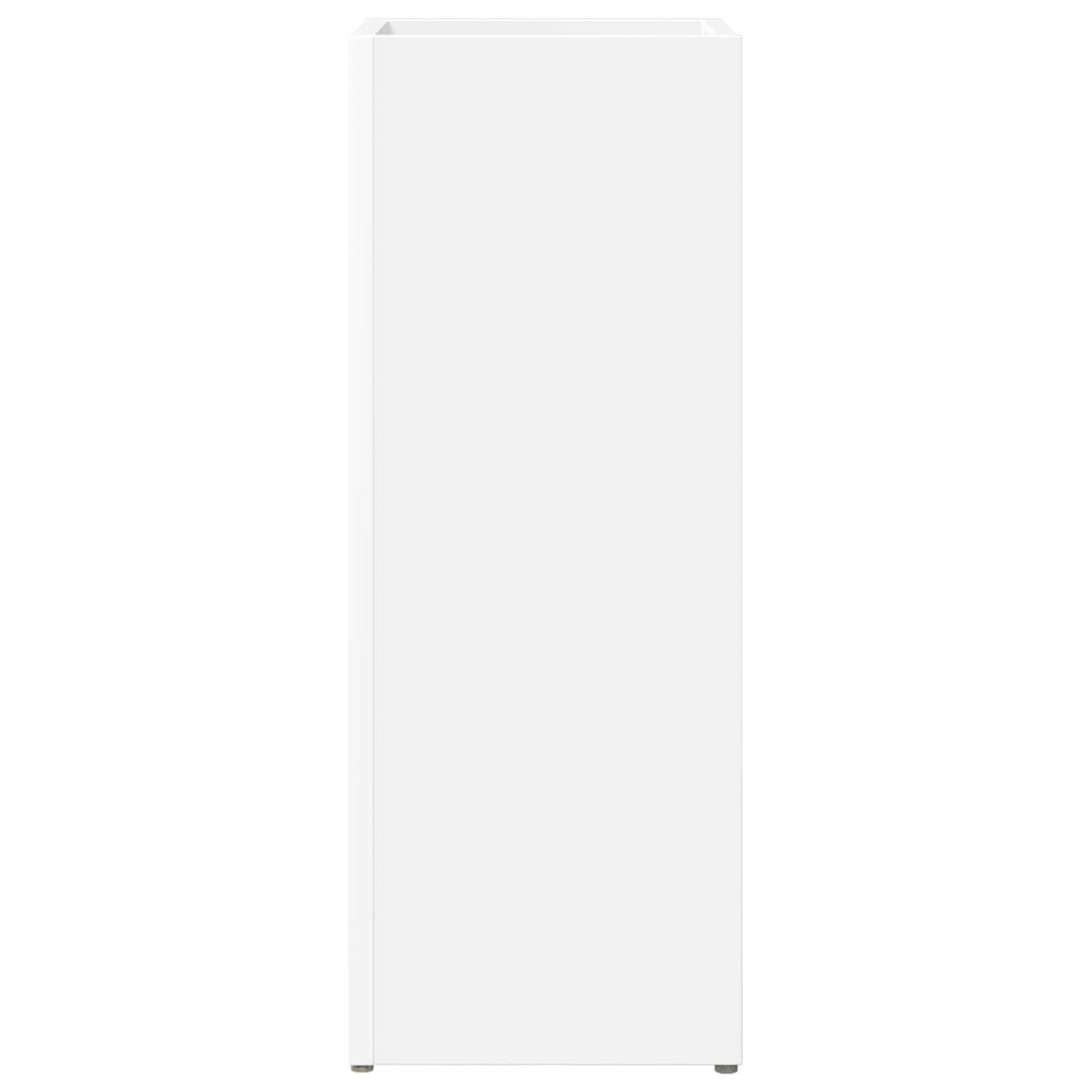 vidaXL Paraplu Standaard met opslag Wit 25 x 24,5 x 64 cm Bewerkt hout