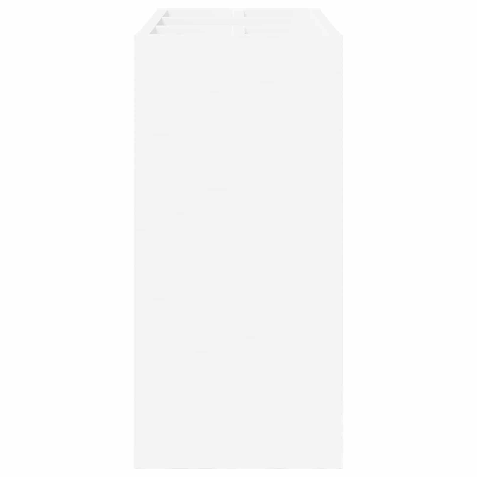 vidaXL Paraplu Standaard met opslag Wit 65 x 24 x 50 cm Bewerkt hout