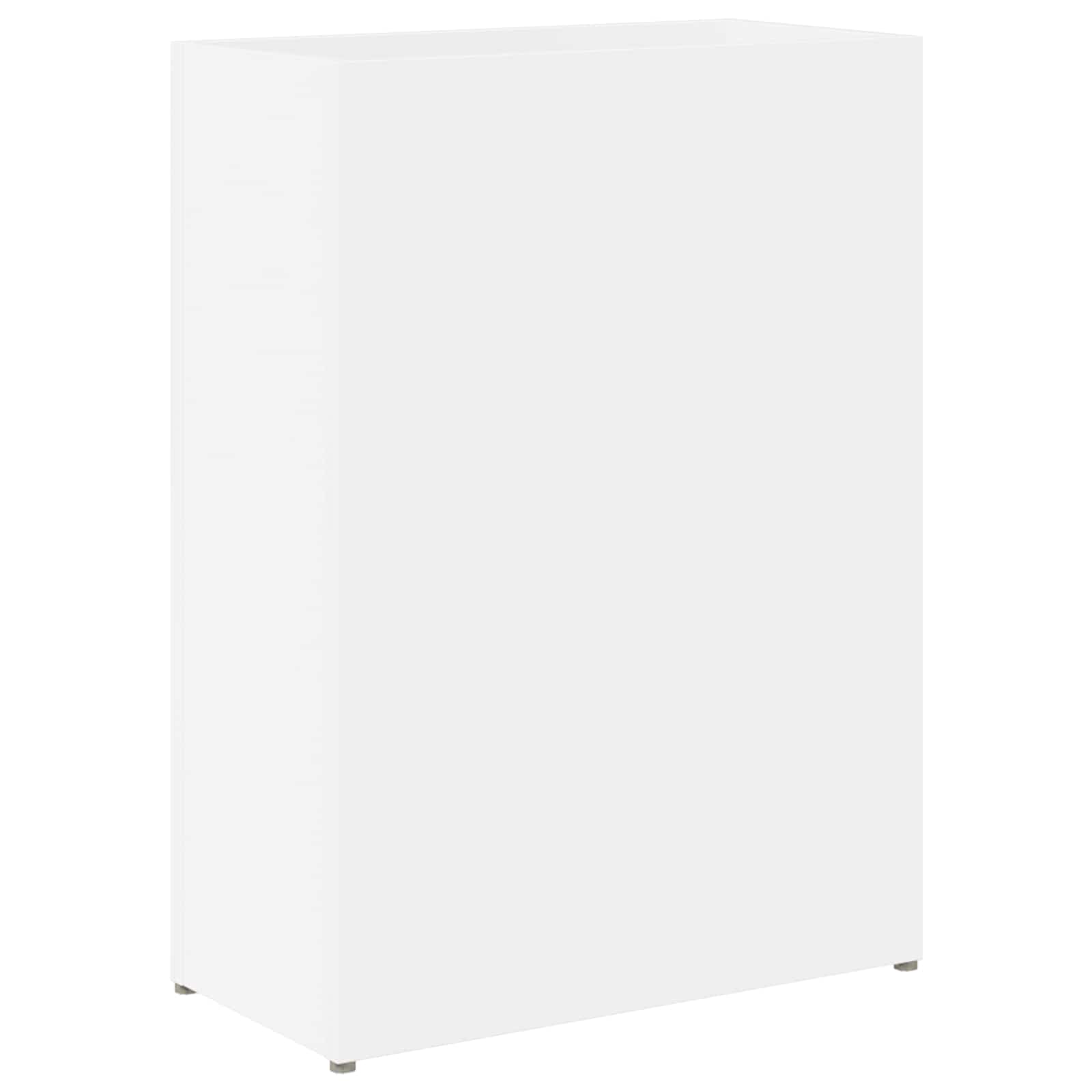 vidaXL Paraplu Standaard met opslag Wit 40 x 20 x 55,5 cm Bewerkt hout