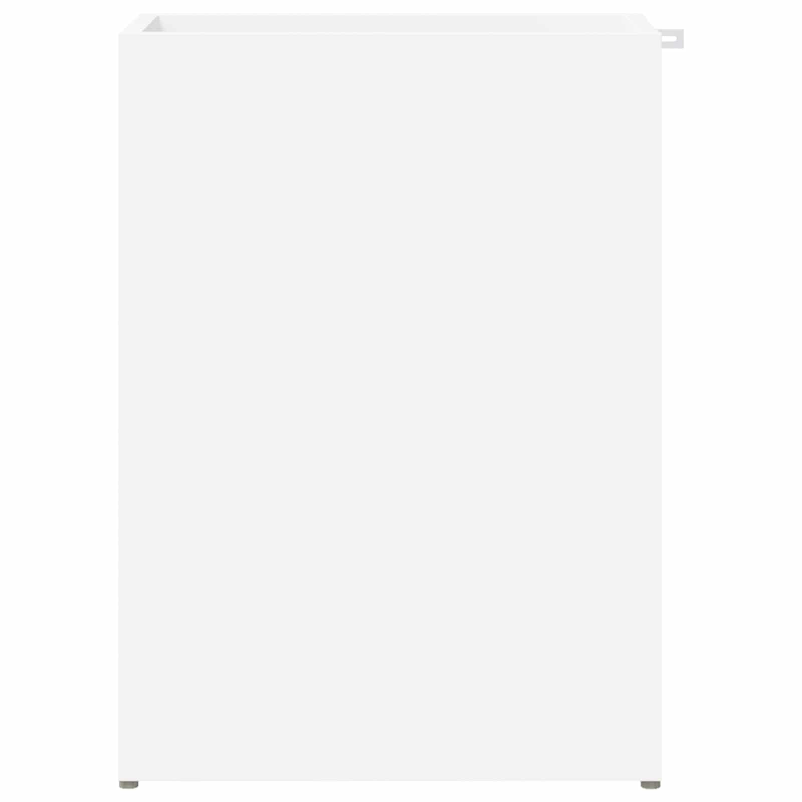 vidaXL Paraplu Standaard met opslag Wit 40 x 20 x 55,5 cm Bewerkt hout