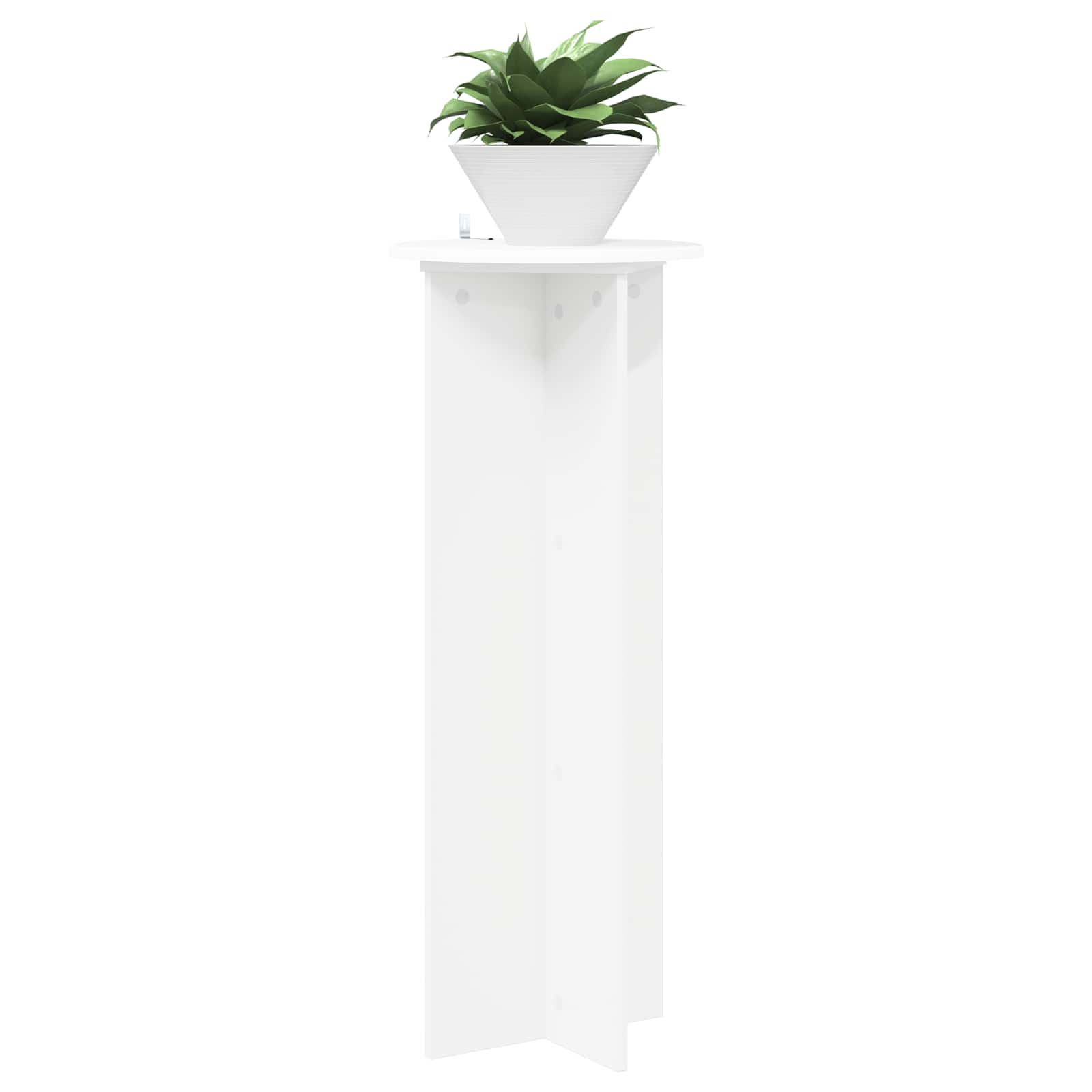 vidaXL Plantenstandaard 2 pcs Zwart 40 x 40 x 80 cm Bewerkt hout