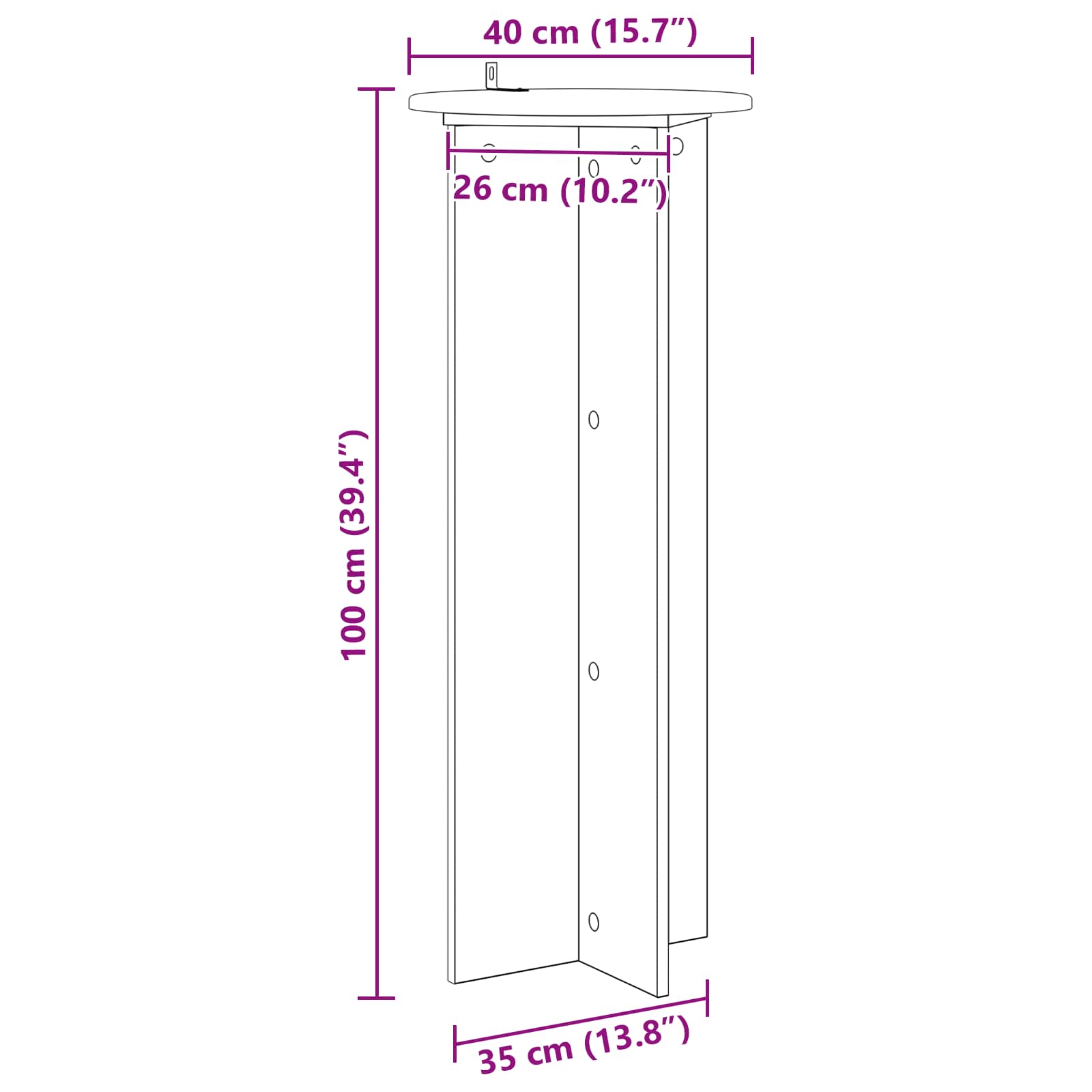 vidaXL Plantenstandaard 2 pcs Zwart 40 x 40 x 80 cm Bewerkt hout