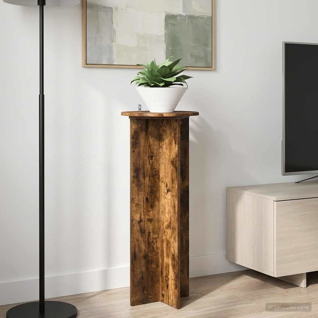 vidaXL Plantenstandaard 2 pcs Zwart 40 x 40 x 80 cm Bewerkt hout