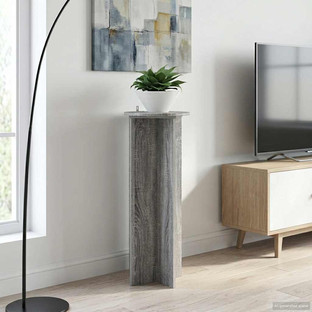 vidaXL Plantenstandaard 2 pcs Zwart 40 x 40 x 80 cm Bewerkt hout