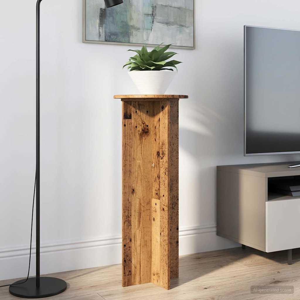 vidaXL Plantenstandaard 2 pcs Zwart 40 x 40 x 80 cm Bewerkt hout
