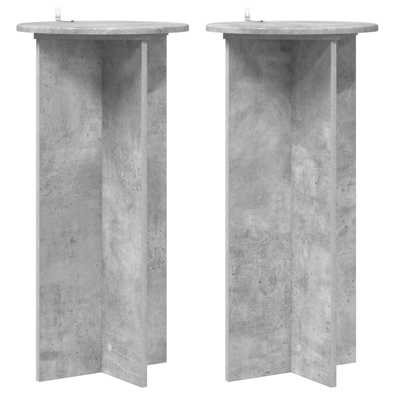 vidaXL Plantenstandaard 2 pcs Zwart 40 x 40 x 80 cm Bewerkt hout
