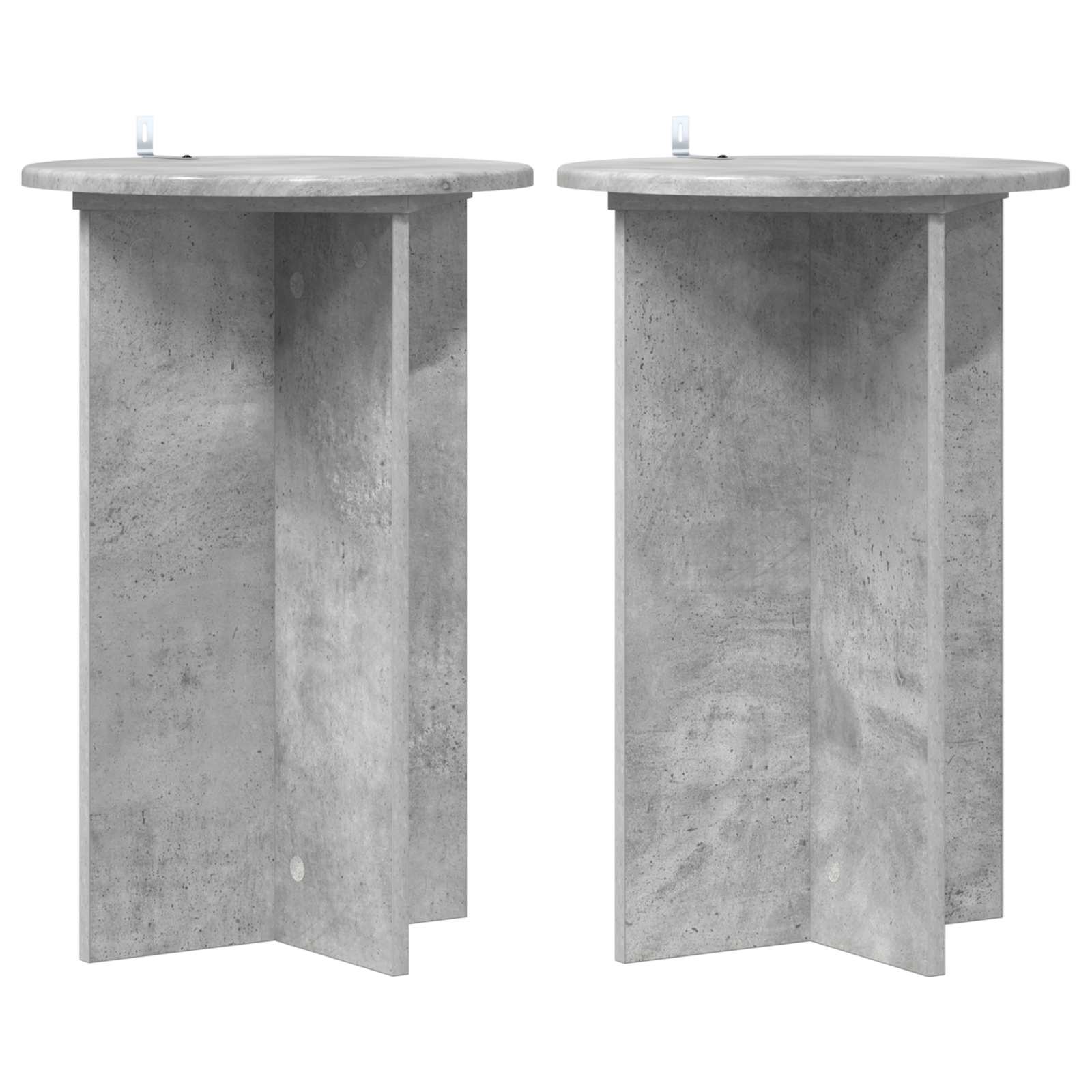 vidaXL Plantenstandaard 2 pcs Zwart 40 x 40 x 80 cm Bewerkt hout