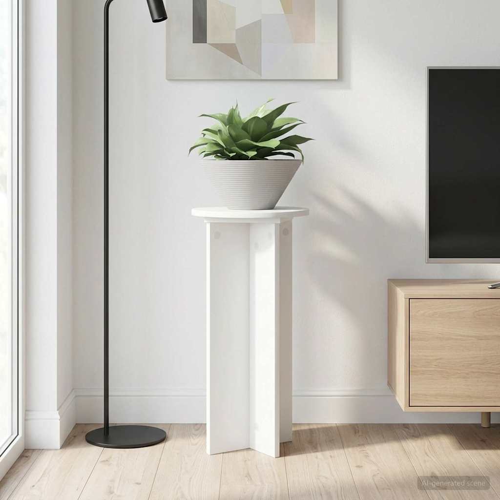 vidaXL Plantenstandaard 2 pcs Zwart 40 x 40 x 80 cm Bewerkt hout