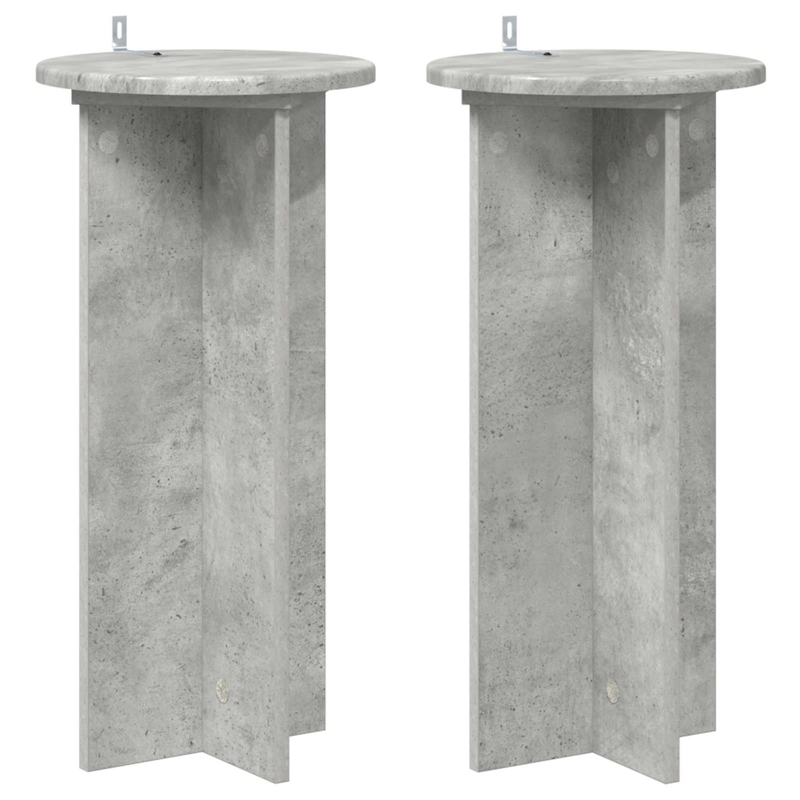 vidaXL Plantenstandaard 2 pcs Zwart 40 x 40 x 80 cm Bewerkt hout