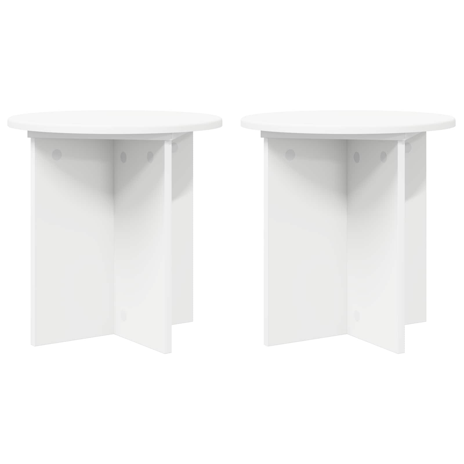 vidaXL Plantenstandaard 2 pcs Zwart 40 x 40 x 80 cm Bewerkt hout
