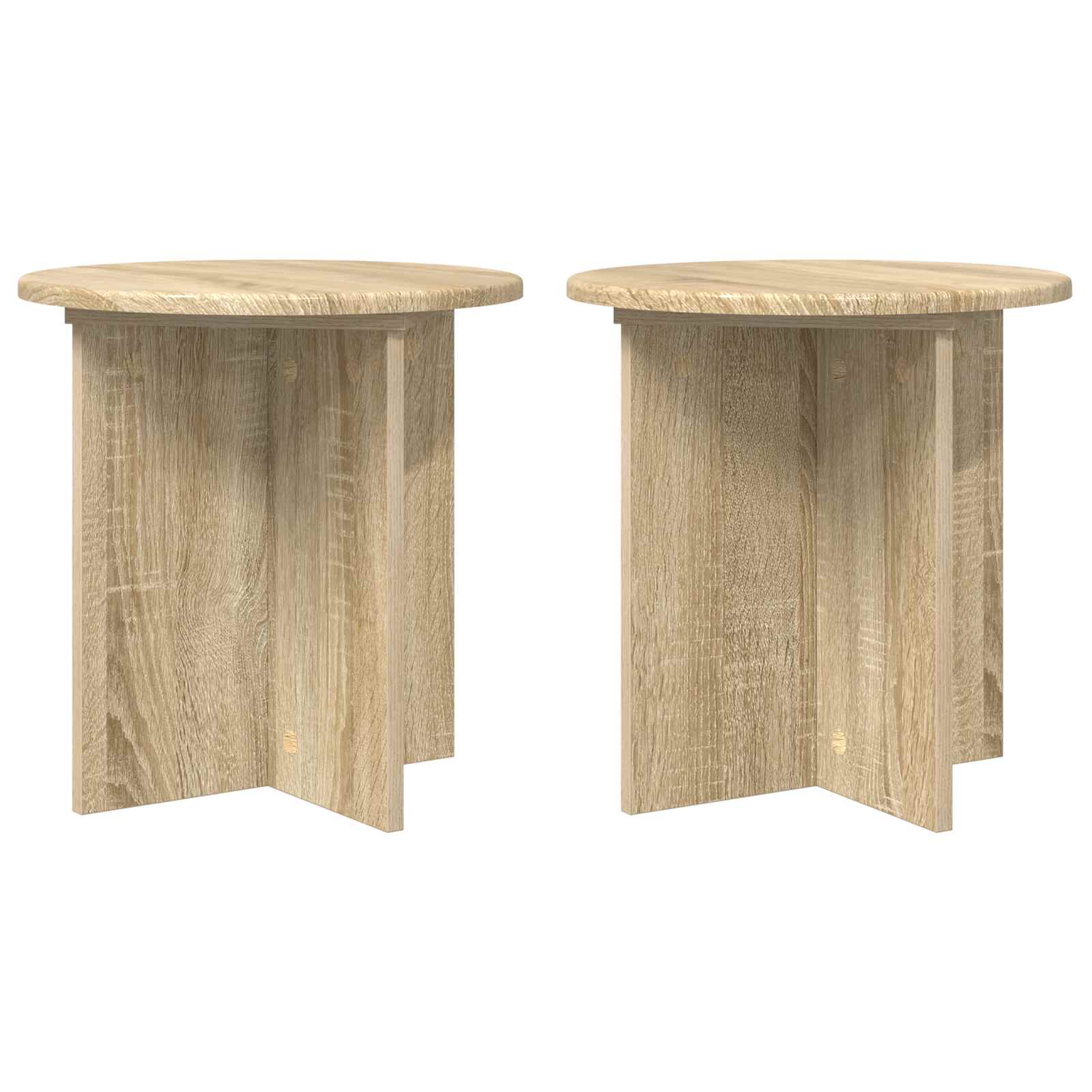 vidaXL Plantenstandaard 2 pcs Zwart 40 x 40 x 80 cm Bewerkt hout