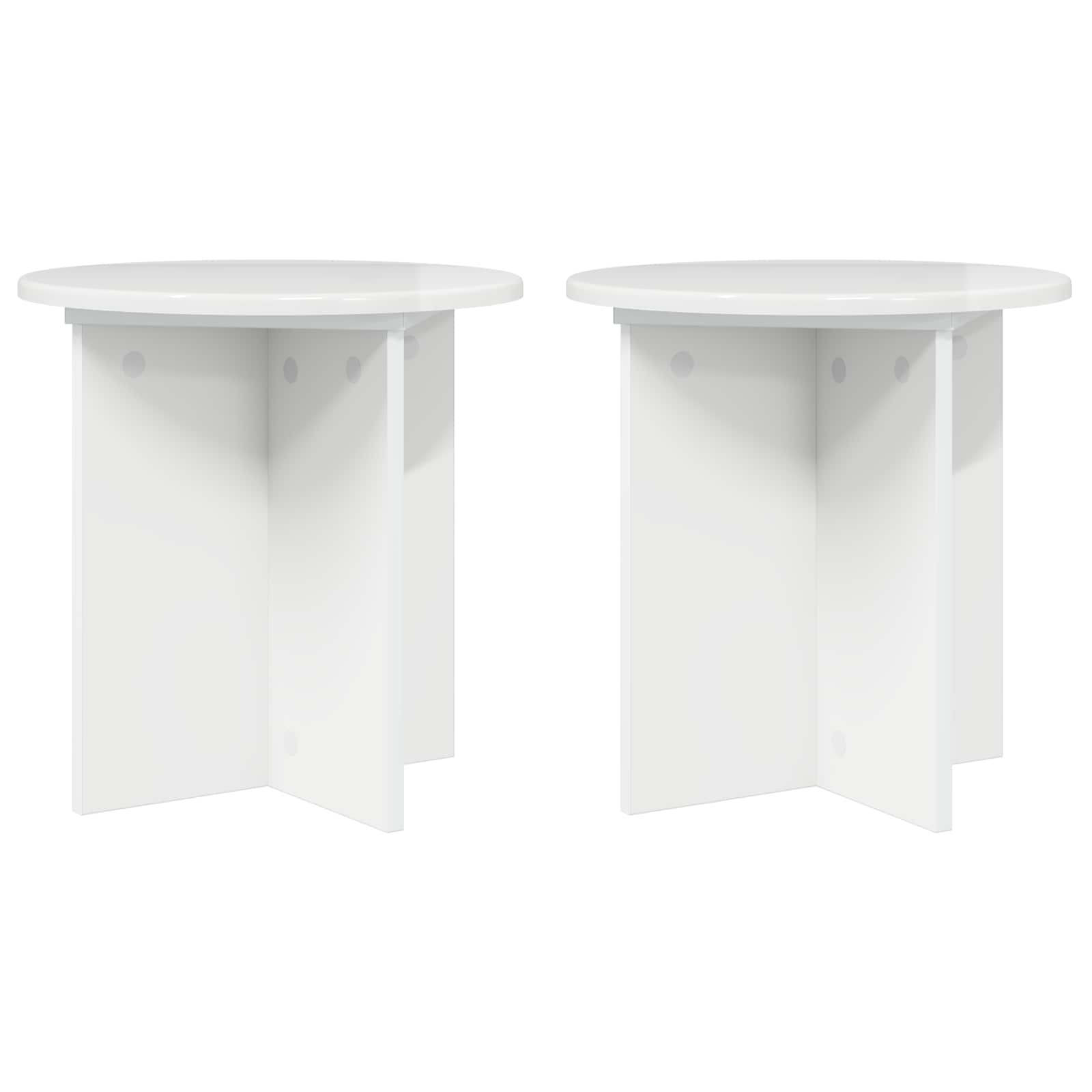 vidaXL Plantenstandaard 2 pcs Zwart 40 x 40 x 80 cm Bewerkt hout