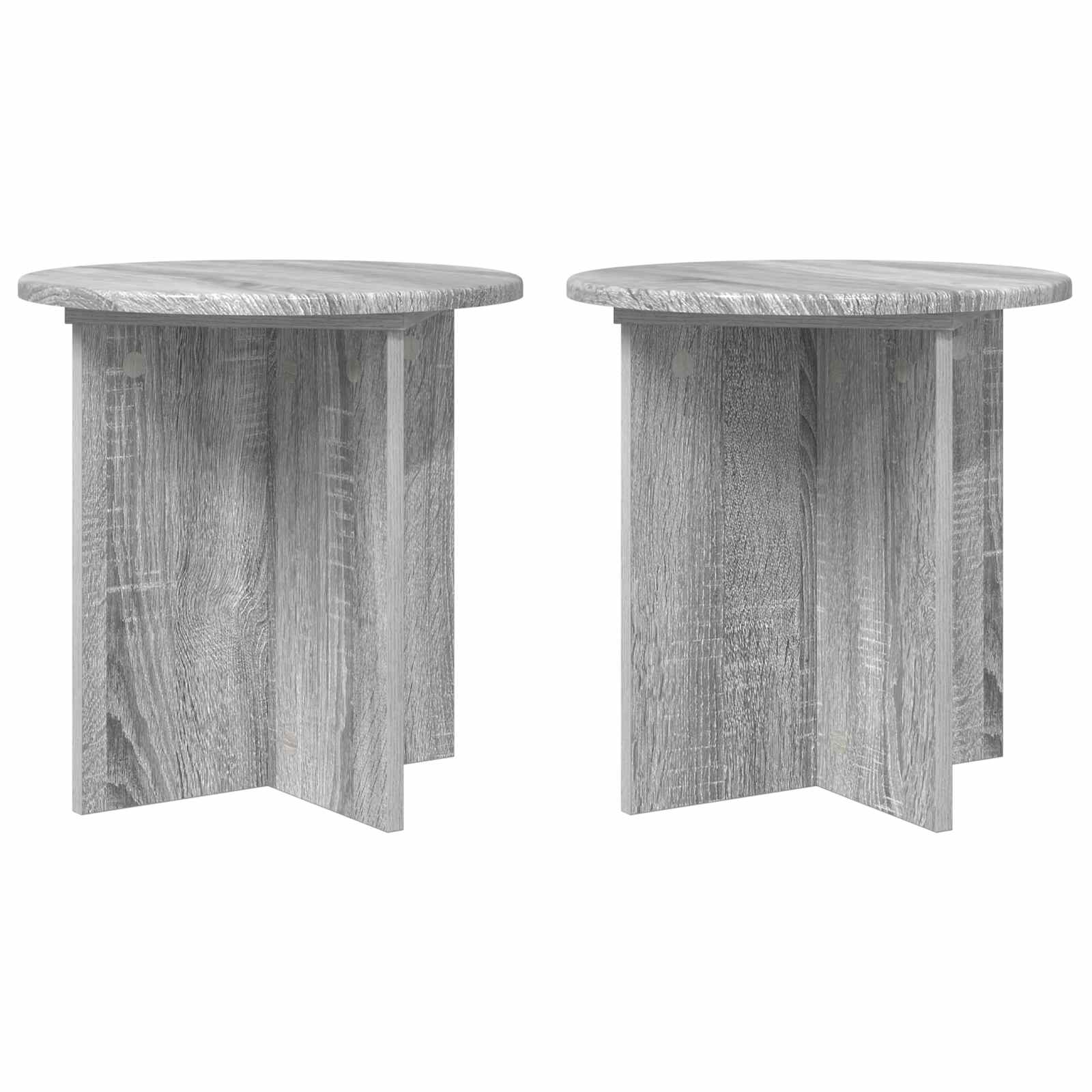 vidaXL Plantenstandaard 2 pcs Zwart 40 x 40 x 80 cm Bewerkt hout