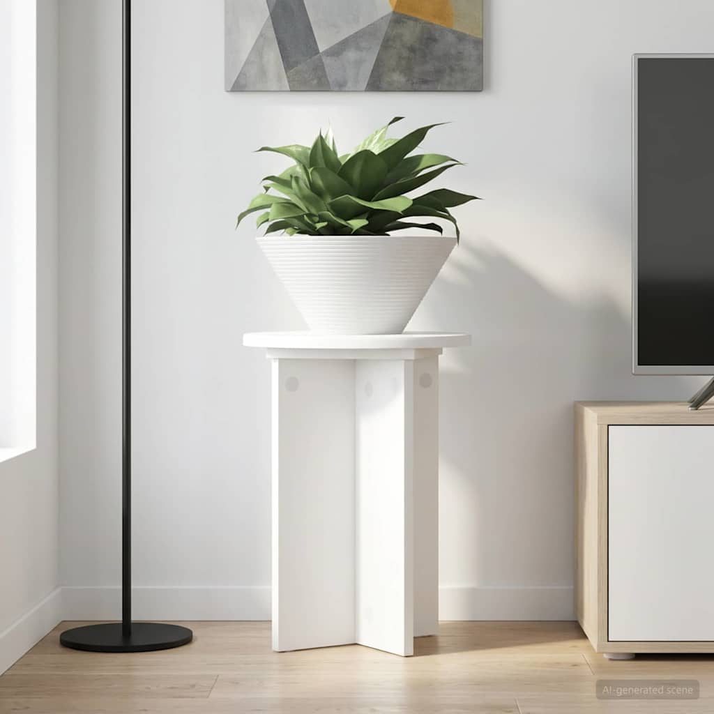 vidaXL Plantenstandaard 2 pcs Zwart 40 x 40 x 80 cm Bewerkt hout