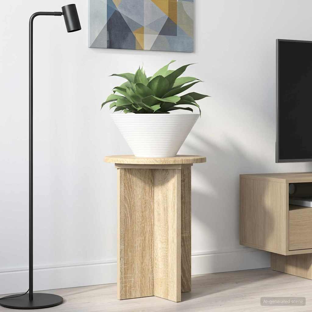 vidaXL Plantenstandaard 2 pcs Zwart 40 x 40 x 80 cm Bewerkt hout