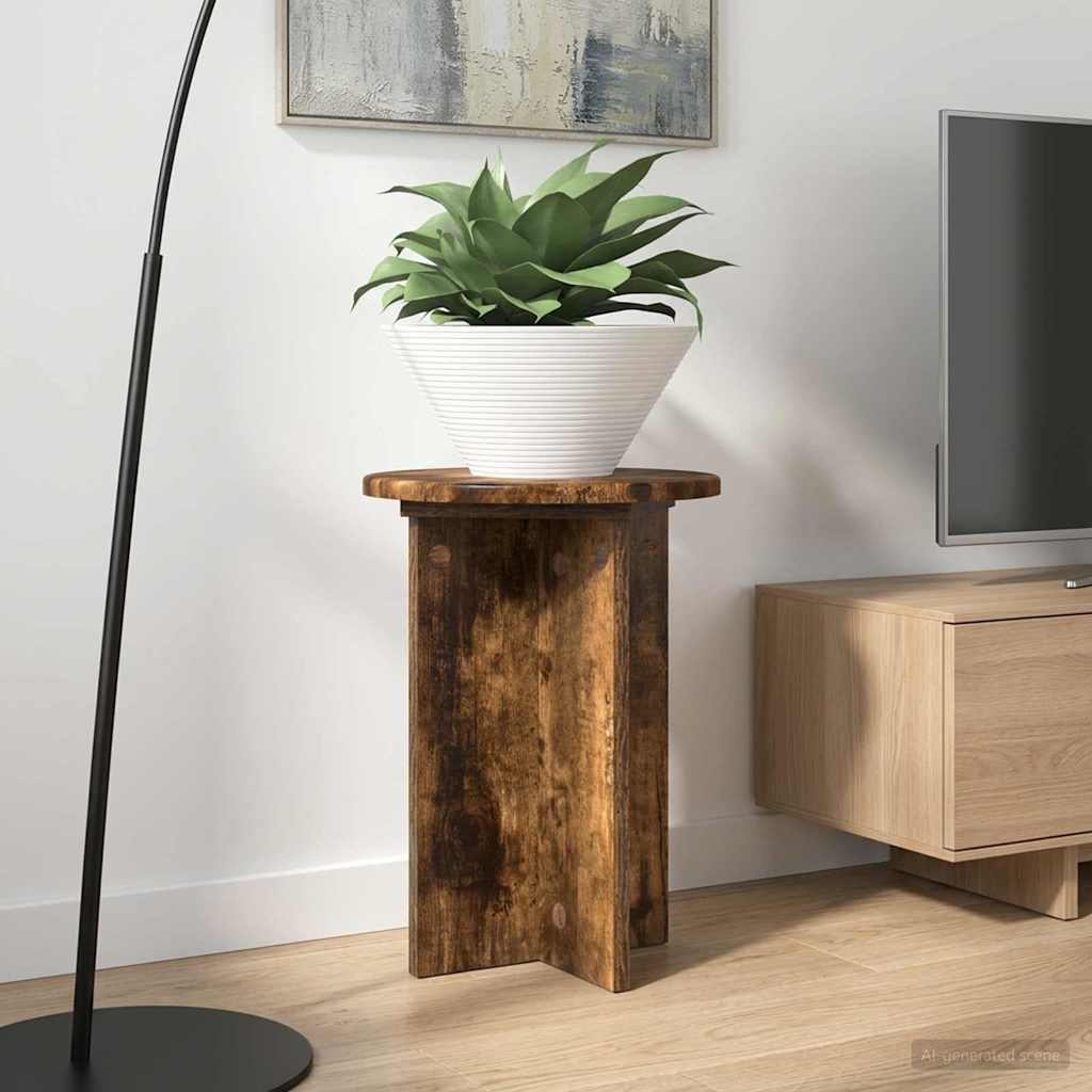 vidaXL Plantenstandaard 2 pcs Zwart 40 x 40 x 80 cm Bewerkt hout