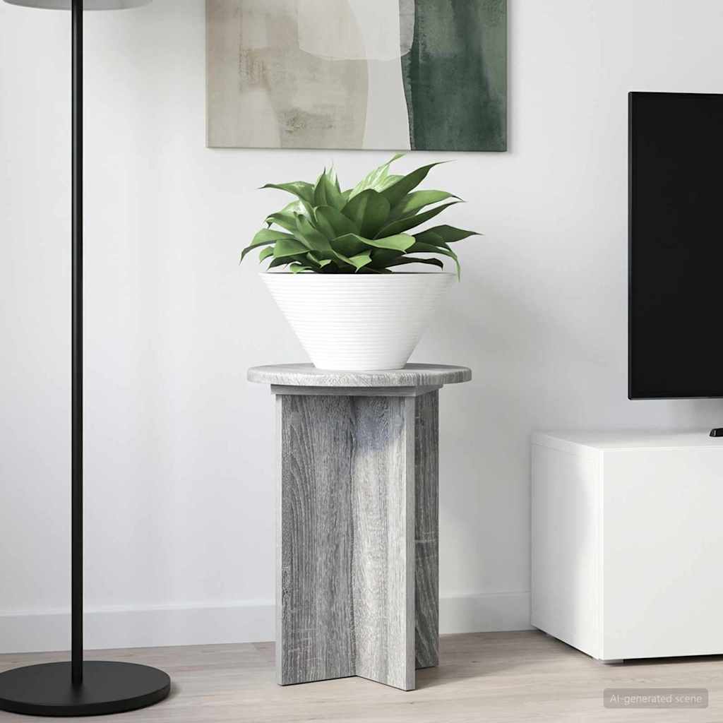 vidaXL Plantenstandaard 2 pcs Zwart 40 x 40 x 80 cm Bewerkt hout