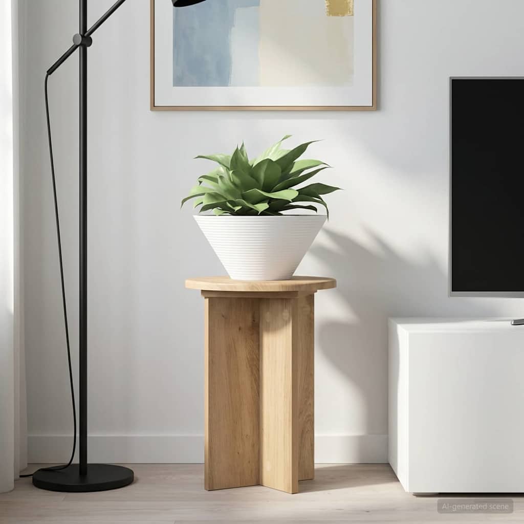 vidaXL Plantenstandaard 2 pcs Zwart 40 x 40 x 80 cm Bewerkt hout