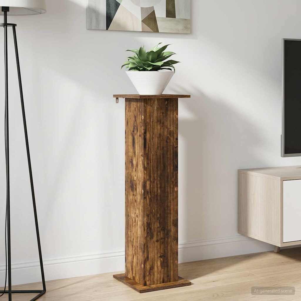 vidaXL Plantenstandaard Sonoma Eiken 30,5 x 30 x 60,5 cm Bewerkt hout