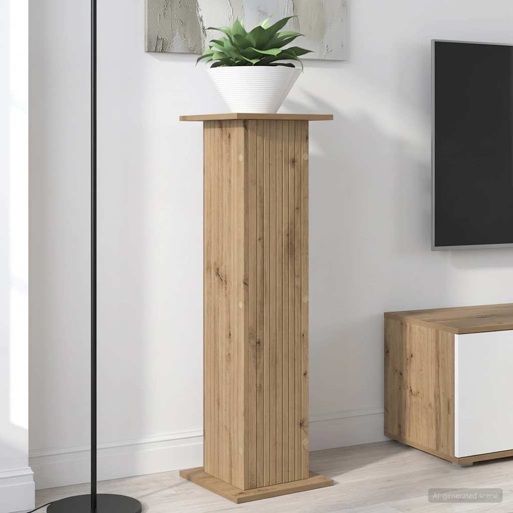 vidaXL Plantenstandaard Sonoma Eiken 30,5 x 30 x 60,5 cm Bewerkt hout