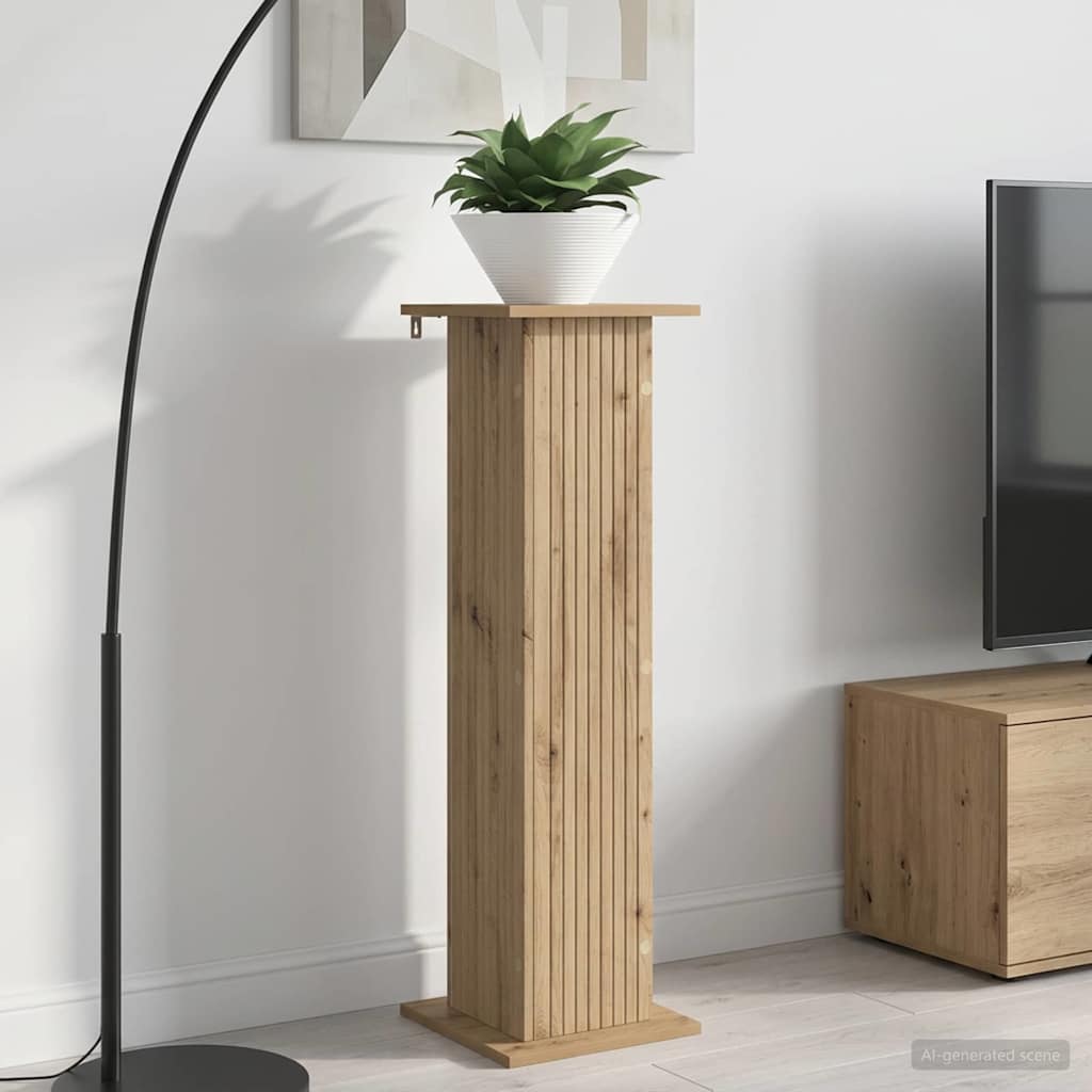 vidaXL Plantenstandaard Sonoma Eiken 30,5 x 30 x 60,5 cm Bewerkt hout
