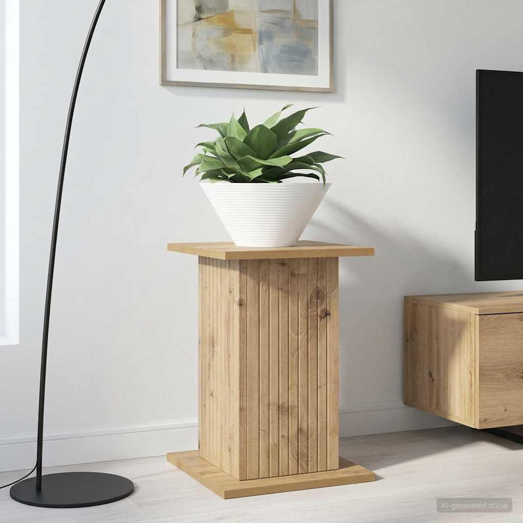 vidaXL Plantenstandaard Sonoma Eiken 30,5 x 30 x 60,5 cm Bewerkt hout