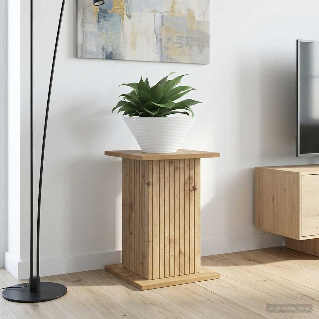 vidaXL Plantenstandaard Sonoma Eiken 30,5 x 30 x 60,5 cm Bewerkt hout