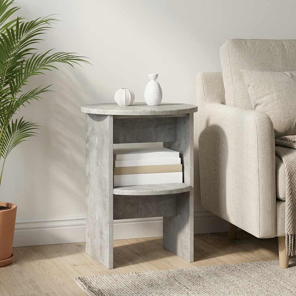 vidaXL Bijzetkast Wit Ø40 x 50 cm Geconstrueerd hout