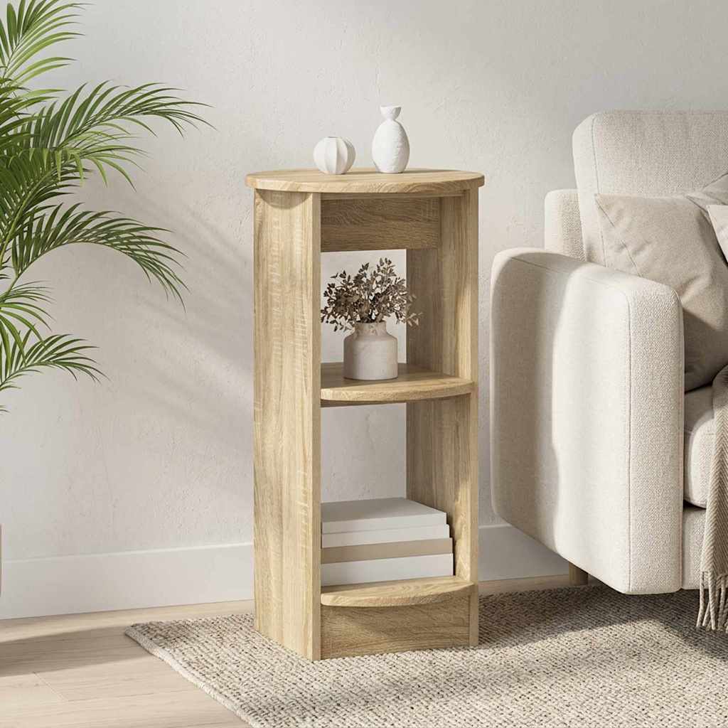 vidaXL Bijzetkast Gerookte Eik 40 x 40 x 75 cm Geconstrueerd hout