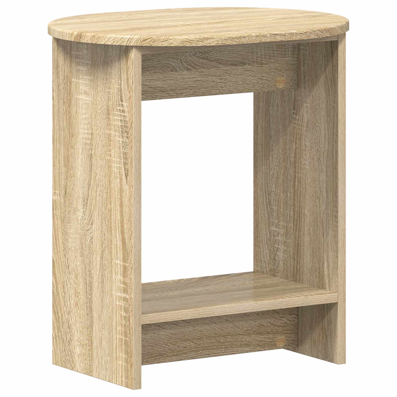 vidaXL Bijzettafel Wit 50 x 39,5 x 55 cm Geconstrueerd hout