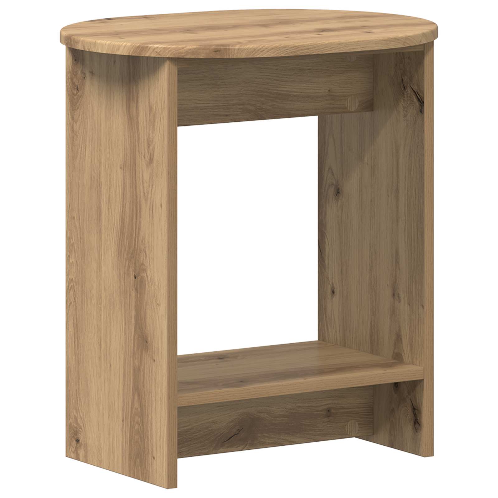 vidaXL Bijzettafel Wit 50 x 39,5 x 55 cm Geconstrueerd hout
