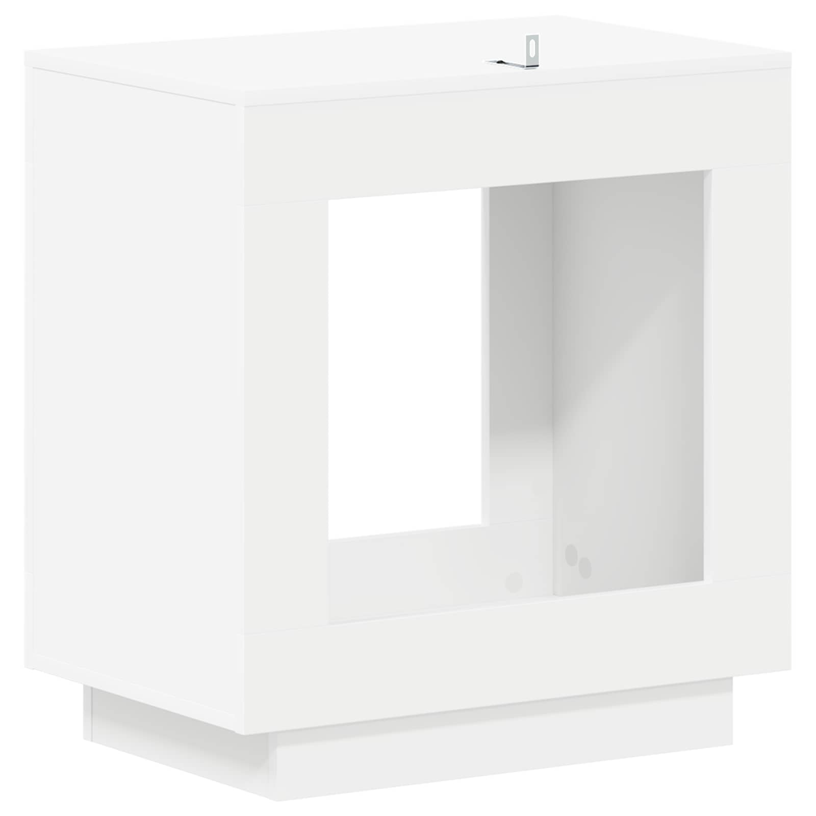 vidaXL Bijzettafel Wit 60 x 40 x 65 cm Geconstrueerd hout