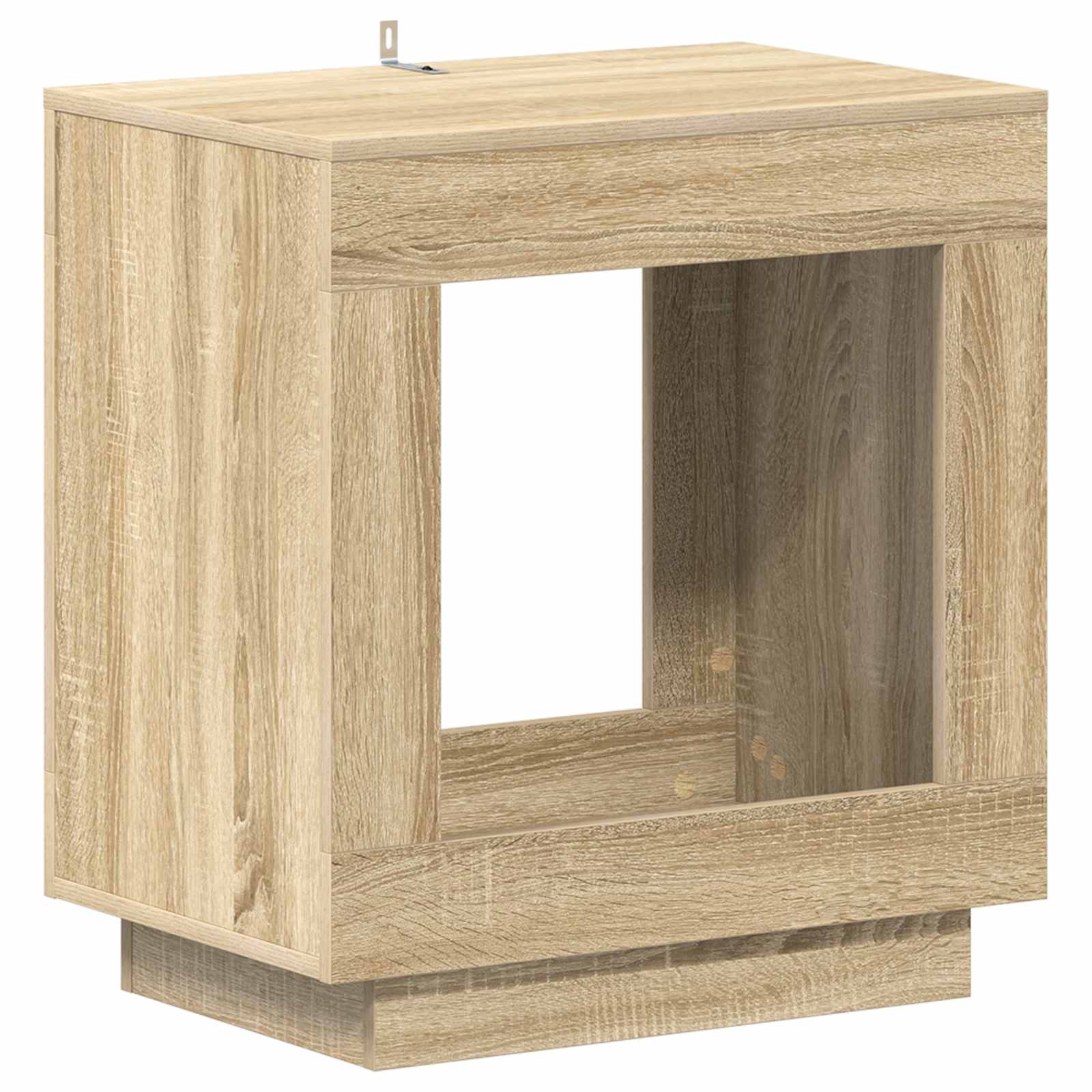 vidaXL Bijzettafel Wit 60 x 40 x 65 cm Geconstrueerd hout
