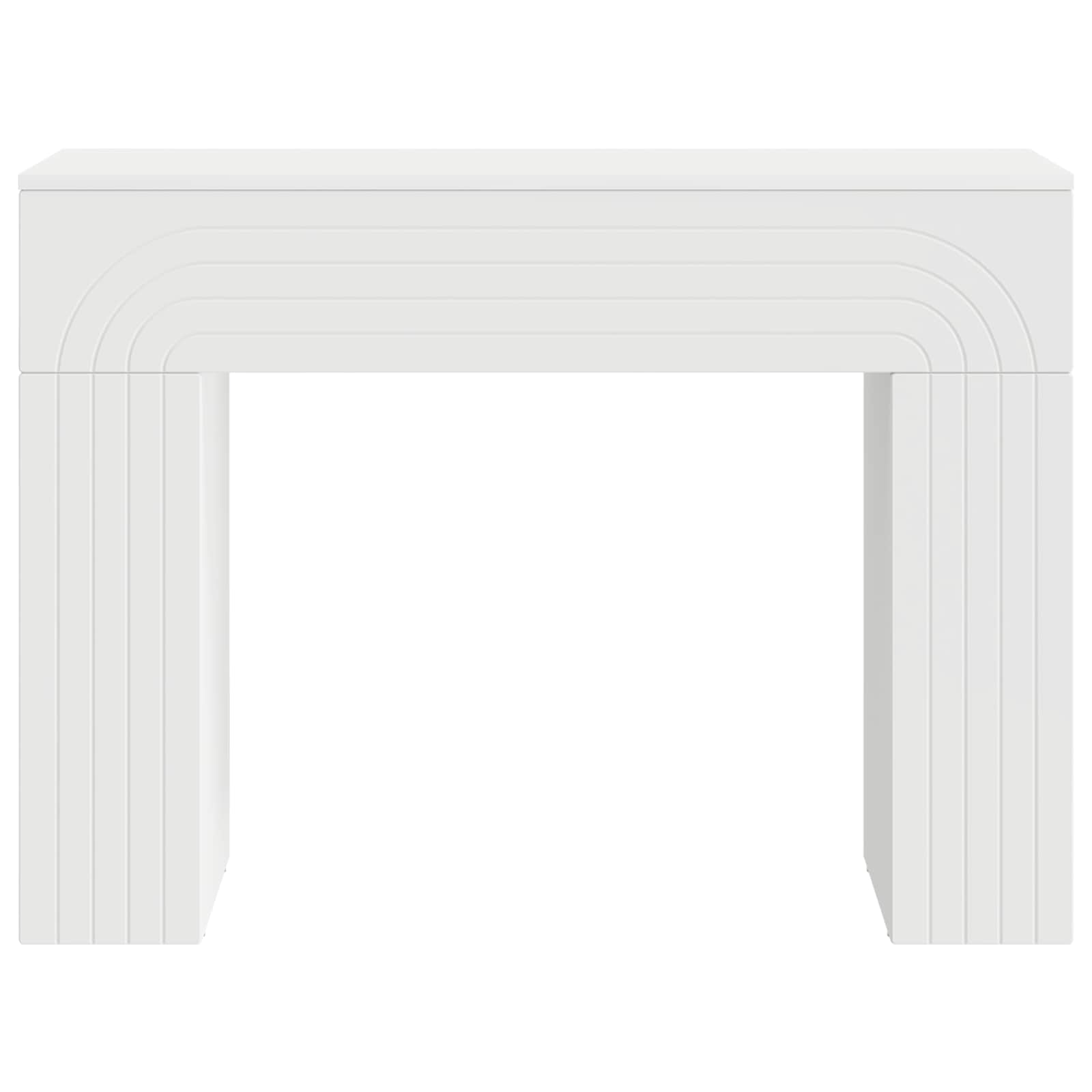 vidaXL Salontafel Wit 102 x 35 x 75 cm Bewerkt hout