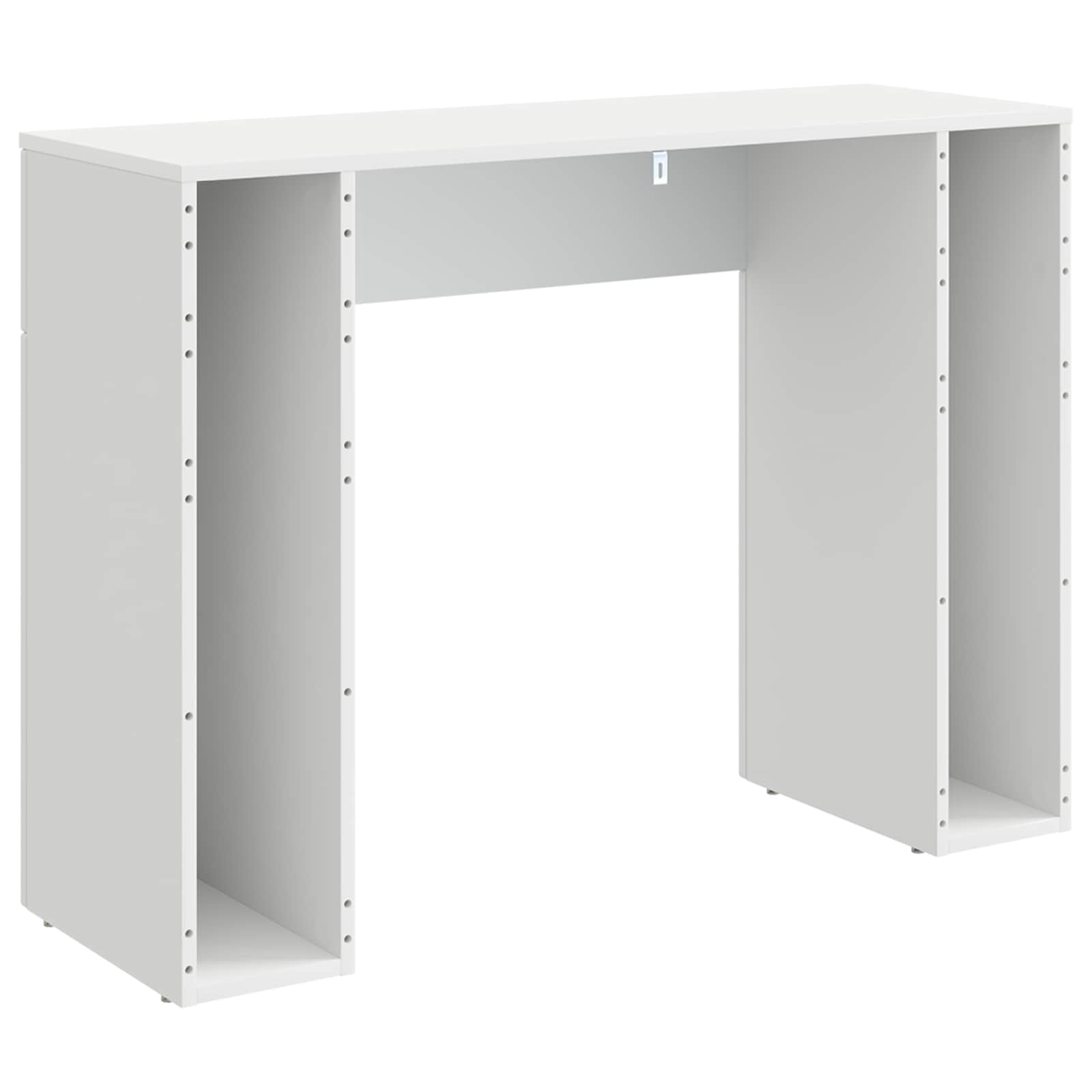 vidaXL Salontafel Wit 102 x 35 x 75 cm Bewerkt hout