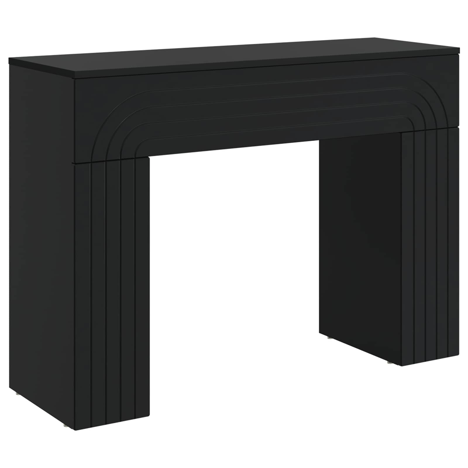 vidaXL Salontafel Wit 102 x 35 x 75 cm Bewerkt hout
