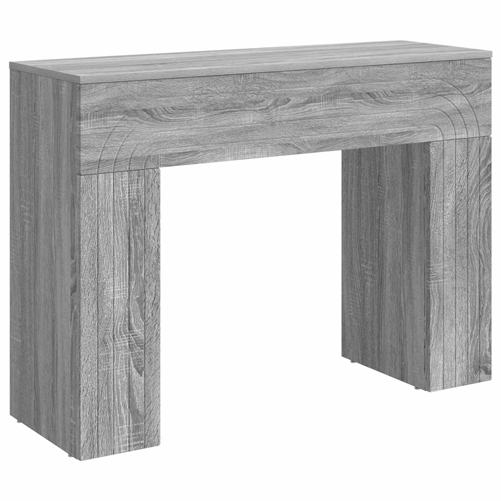 vidaXL Salontafel Wit 102 x 35 x 75 cm Bewerkt hout